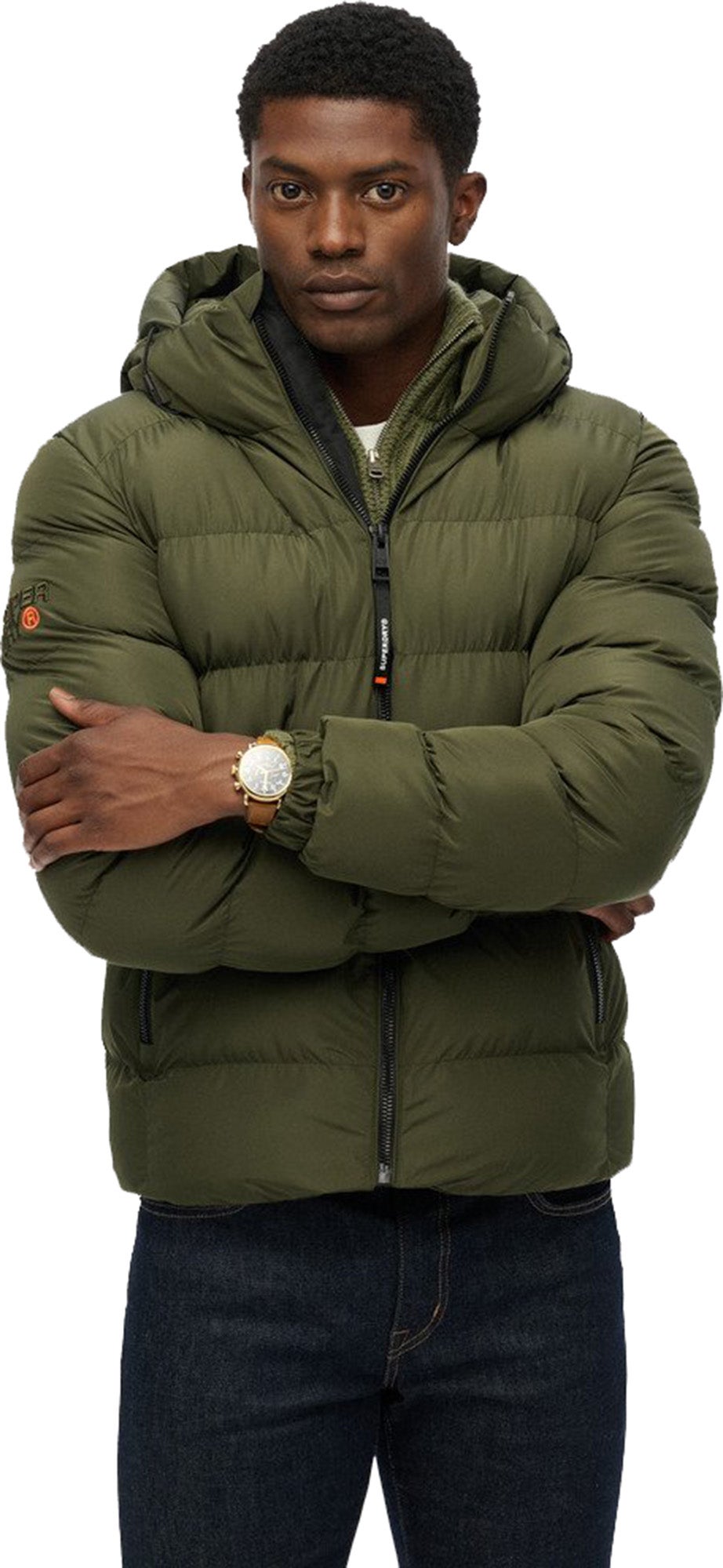 Superdry & Co Sportliche Pufferjacke grün 2XL Abbildung 6