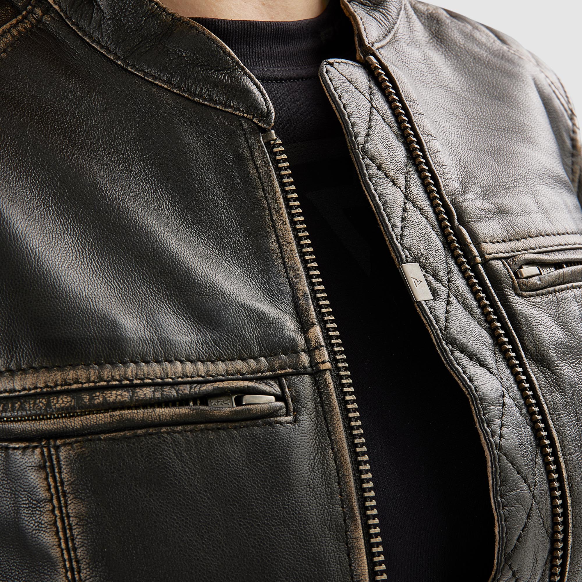 Side view of Rebelhorn Hunter 2 Ladies Motorcycle Leather Jacket