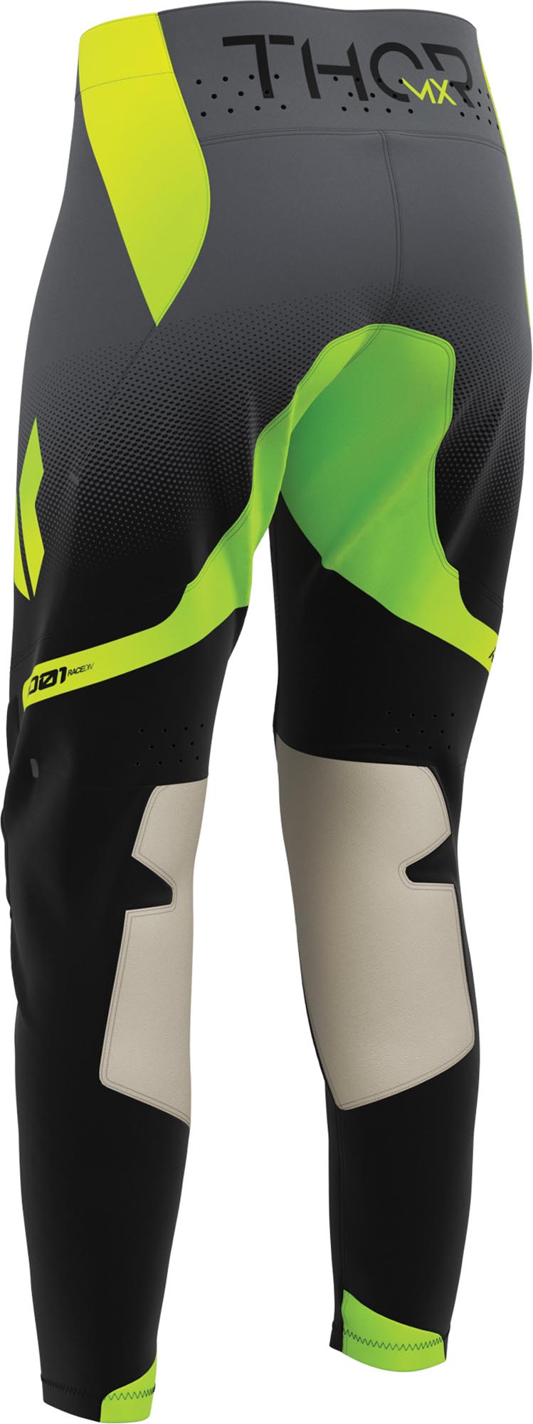 Thor Sportmode Merge Damer motocrossbukser sort/gul 1/2 Figur 2