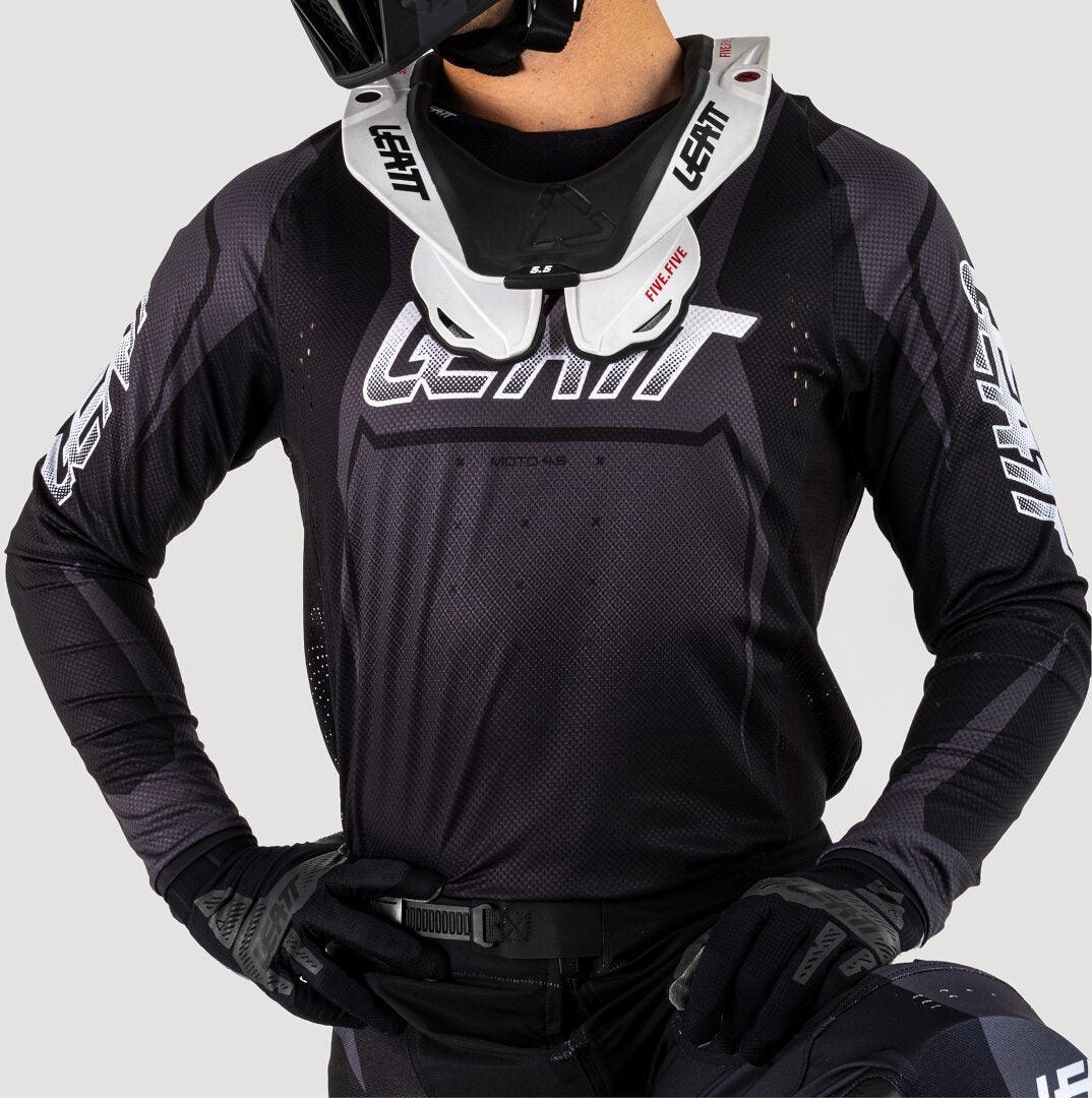 Leatt 4.5 Lite Venom 2025 Motocross trøje sort/grå/hvid L Figur 5
