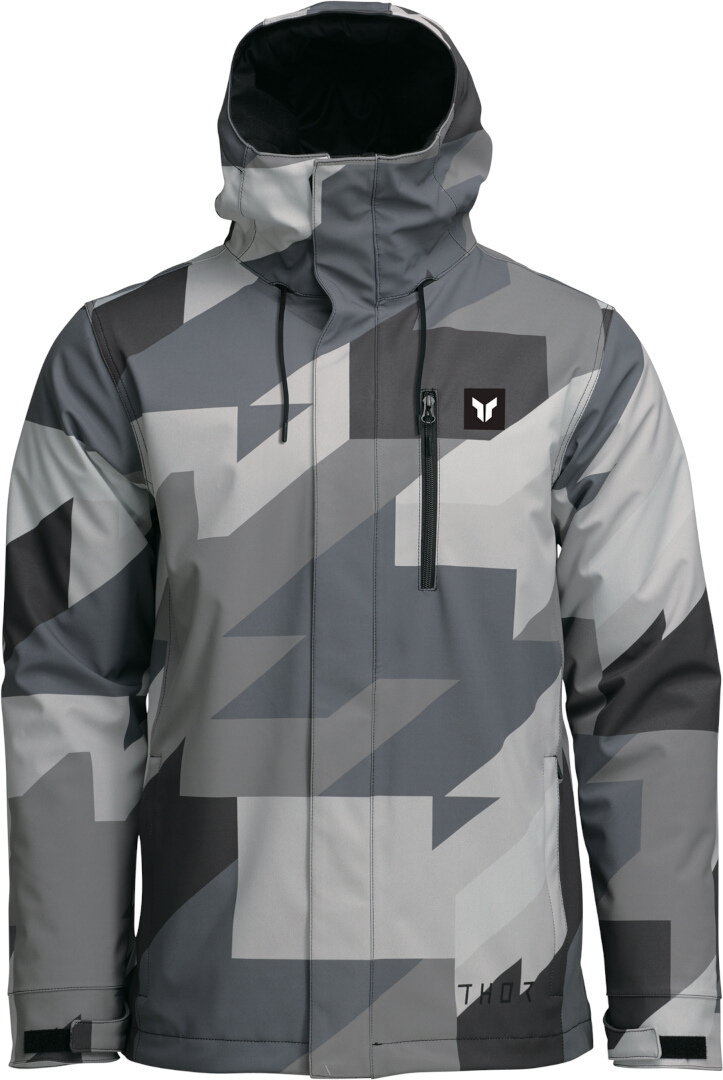 Thor Brave Tour wasserabweisende Textiljacke hellgrau/dunkelgrau/schwarz M Abbildung 3