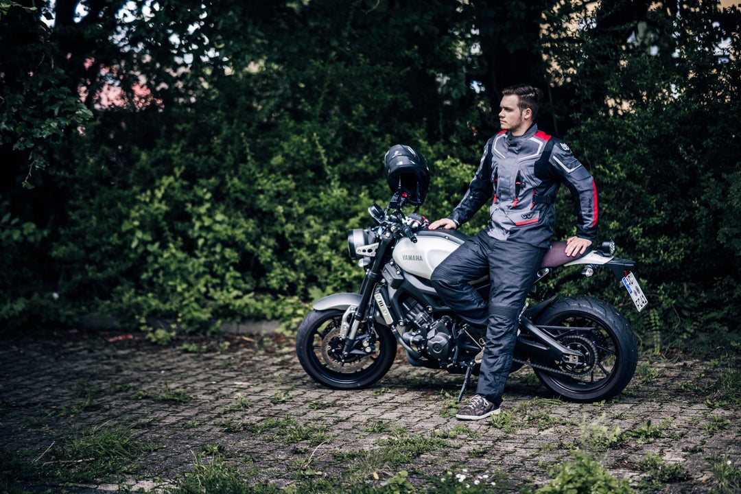Berik Rallye waterproof Motorcycle Textile Jacket dark grey/black/red 50 Figure 3