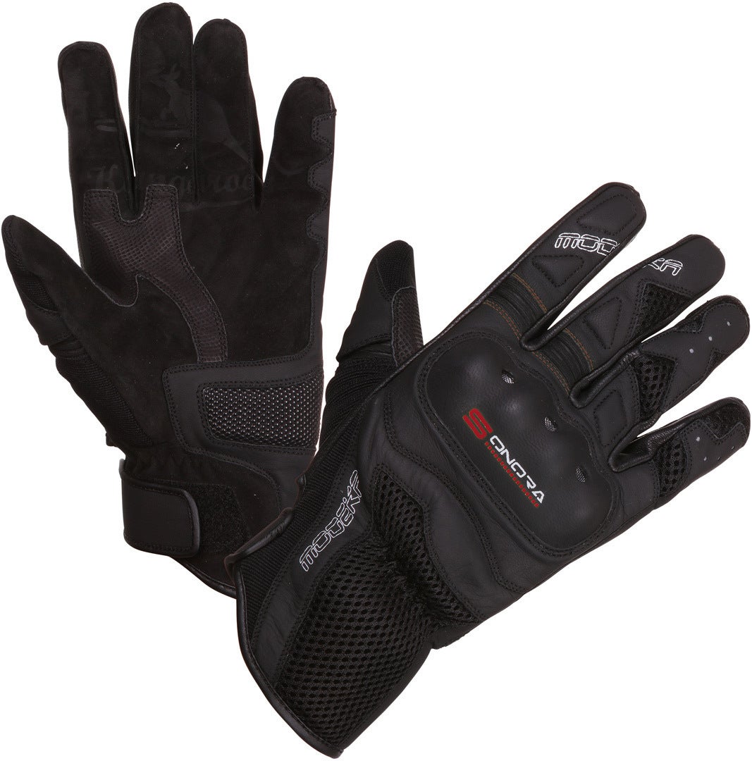 Modeka Sonora Motorrad Handschuhe schwarz/rot L-9 Abbildung 1
