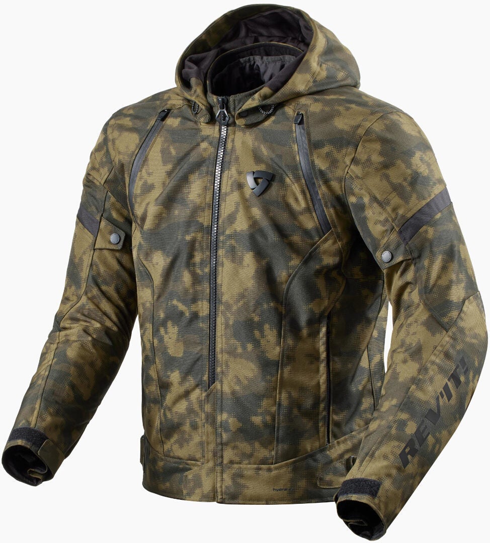 Revit Flare 3 H2O Veste textile de moto imperméable Vert/camouflage 3XL Figure 1