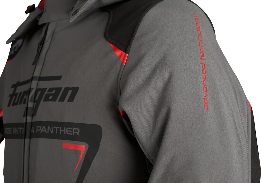 Furygan Sektor Roadster Motorcycle Textile Jacket dark grey/black/red 3XL Figure 8