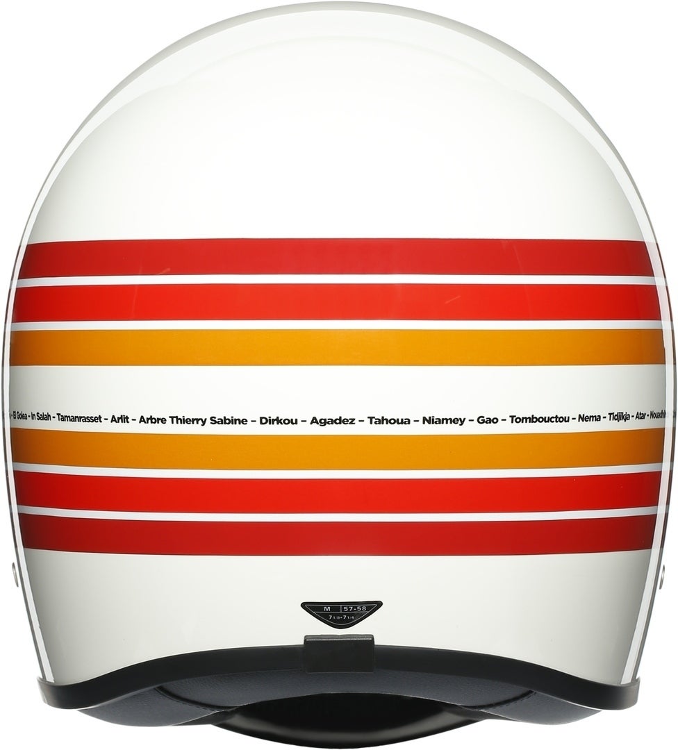 AGV Legends X101 Dakar 87 Casque Blanc/Rouge/Orange S (55/56) Figure 3