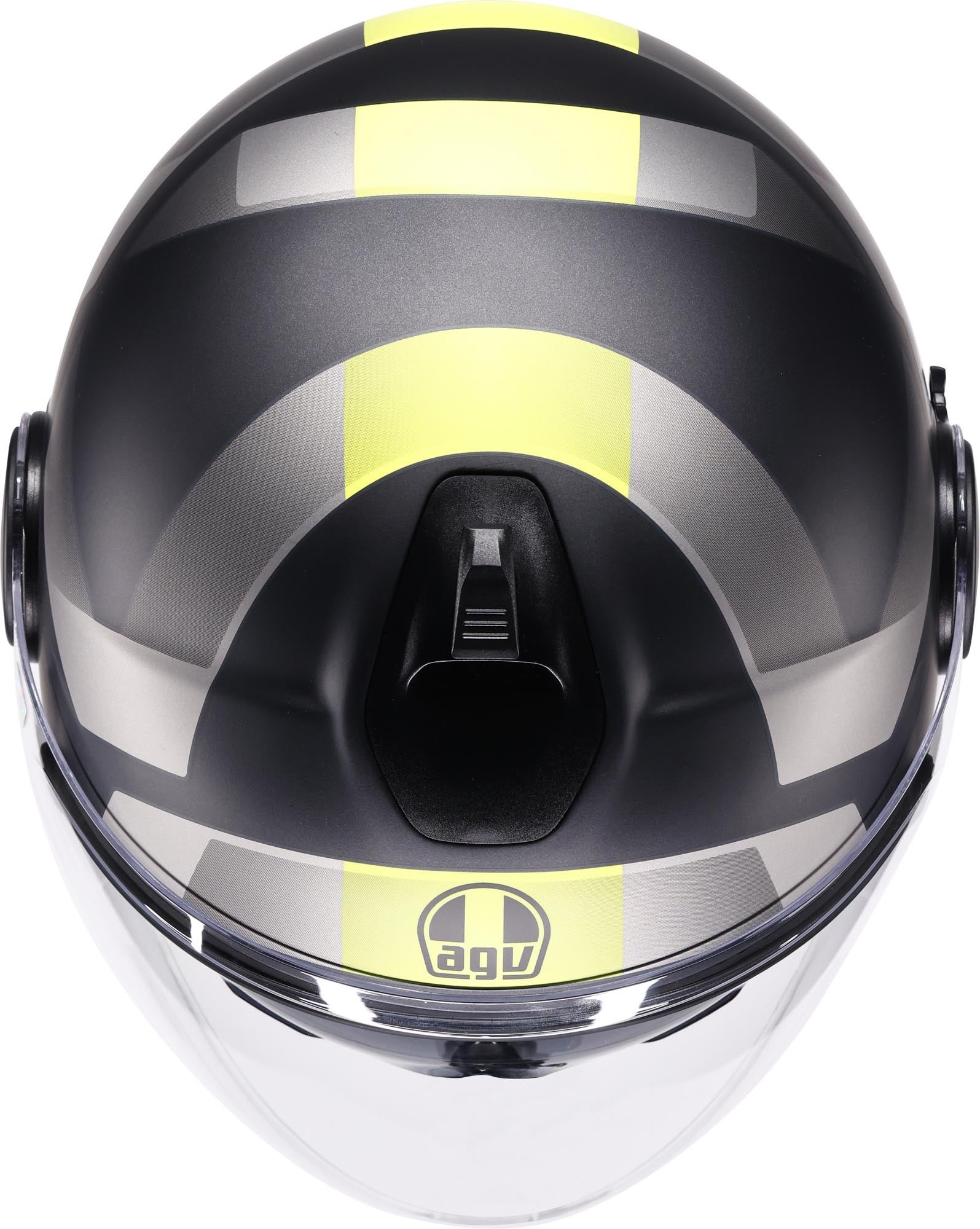 AGV Eteres Camogli Jet hjelm sort mat/grå/gul M (57/58) Figur 7
