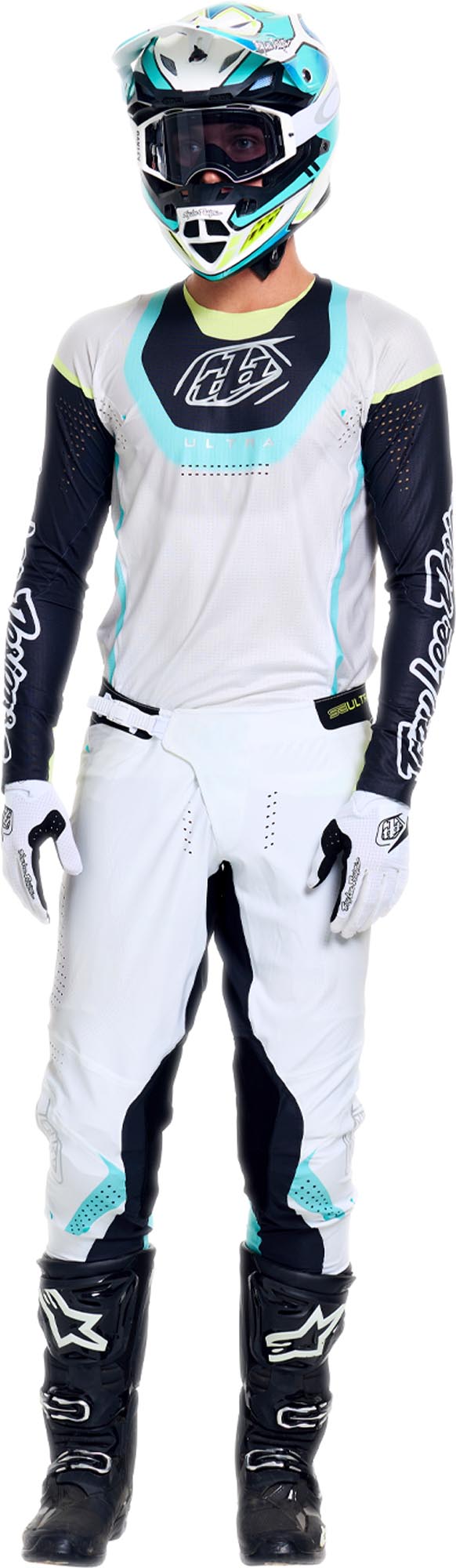 Troy Lee Designs SE Ultra Vision Motocrossbukser hvid/grå 38 Figur 13