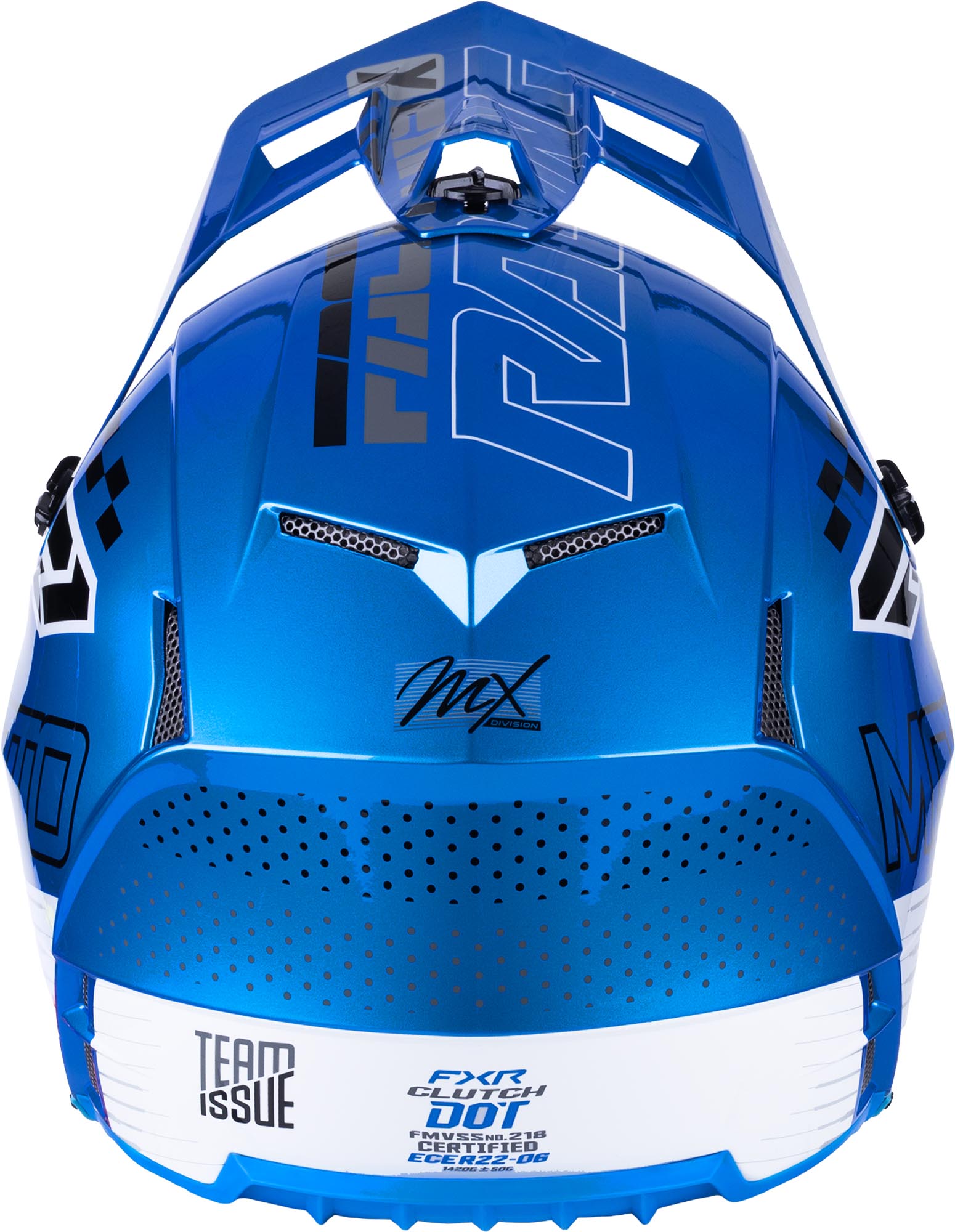 FXR Clutch Logo Jugend Motocross Helm blau M Abbildung 5
