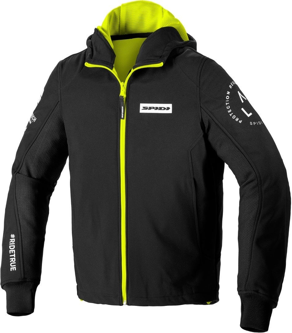 Spidi Armor Evo Motorcykel hoodie sort/gul M Figur 1