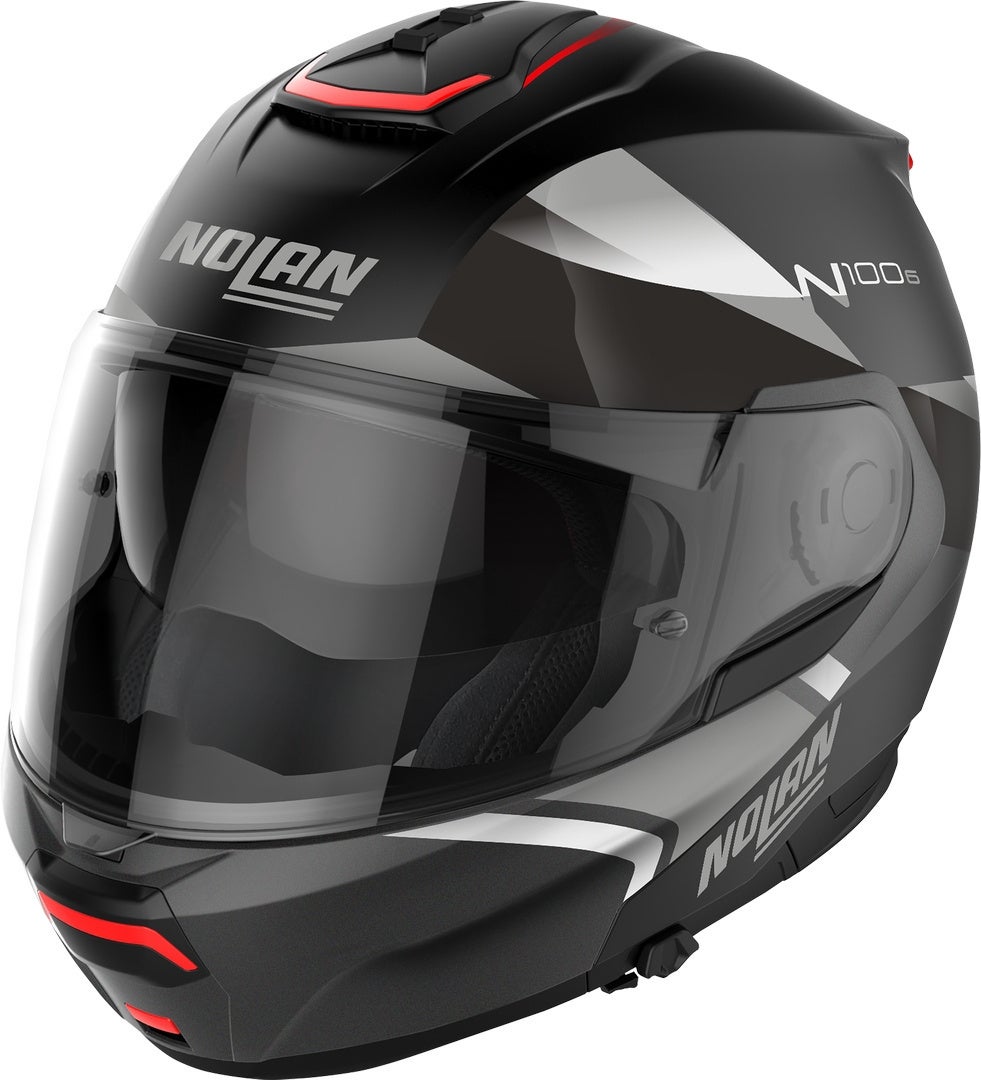 Nolan N100-6 Paloma N-Com Casco nero/grigio/argento L (60) Figura 1