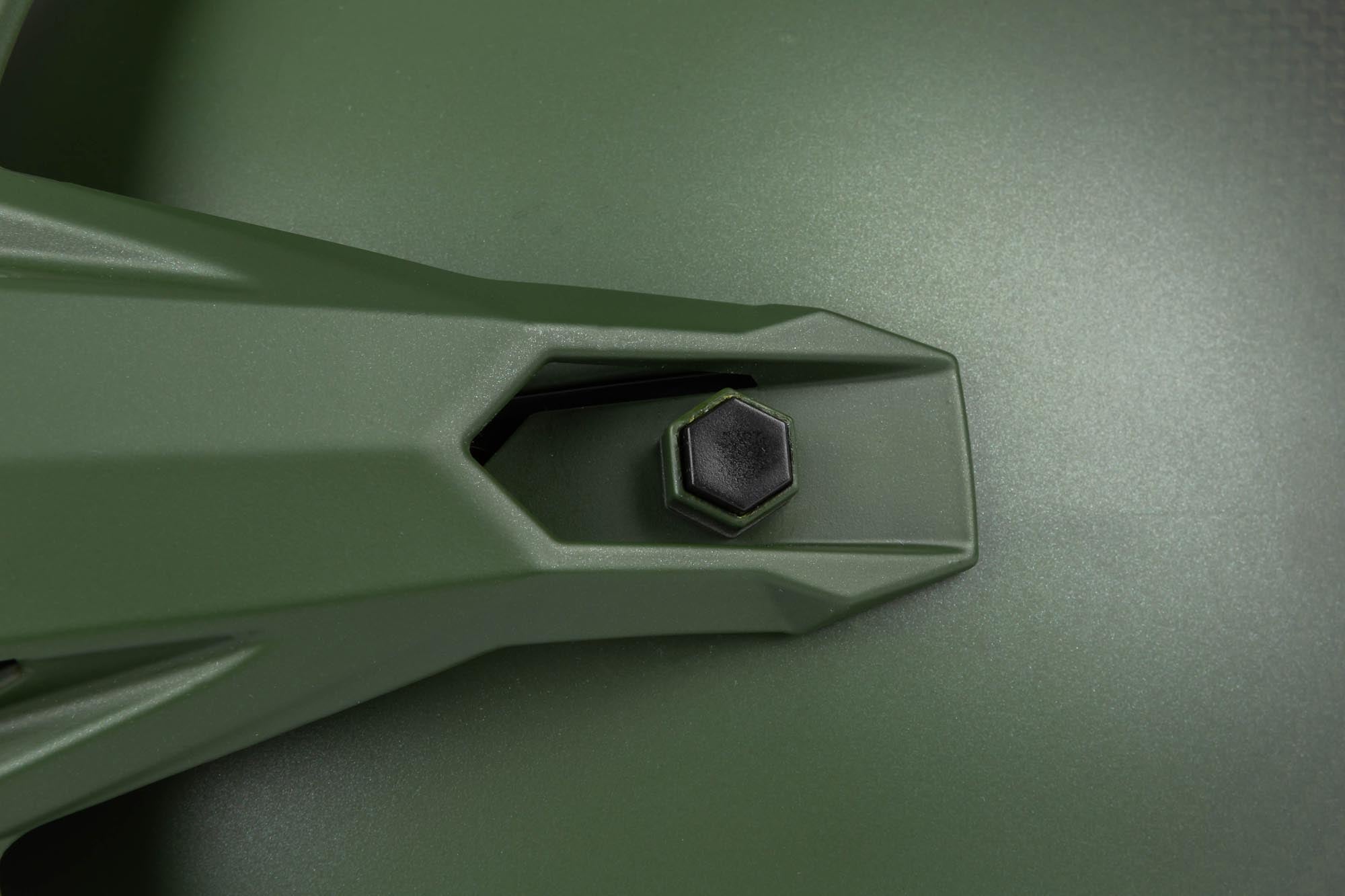 Side view of Klim X1 Alpha Graphic Carbon Enduro Helmet