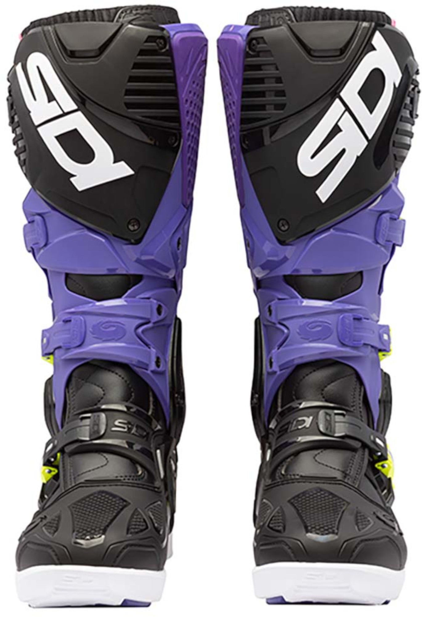 Sidi Crossfire 3 SRS Bottes Motocross Noir/violet/jaune néon 46 Figure 4
