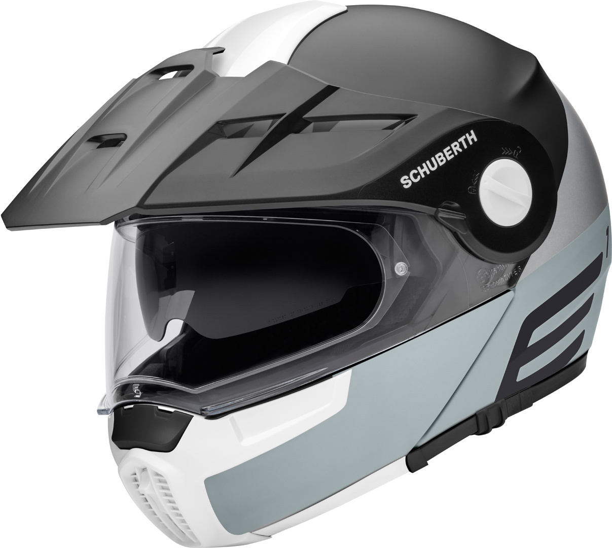 Schuberth E1 Cut Helmet black/grey XL (61) Figure 1
