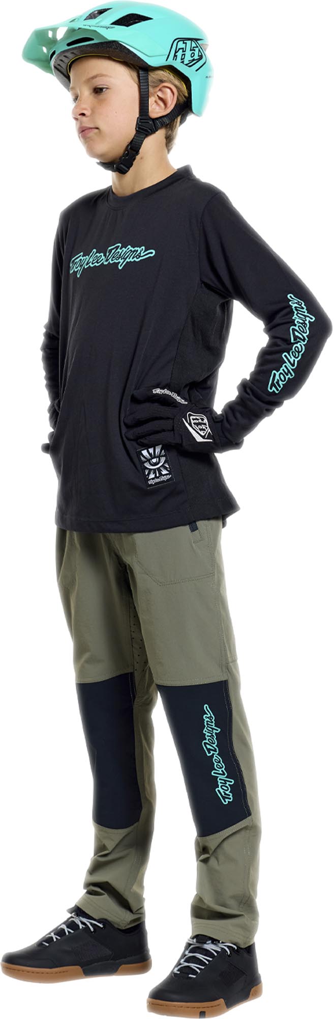 Troy Lee Designs Skyline Trail Mono Jeugd Fietsbroek Leger 26 Figuur 15
