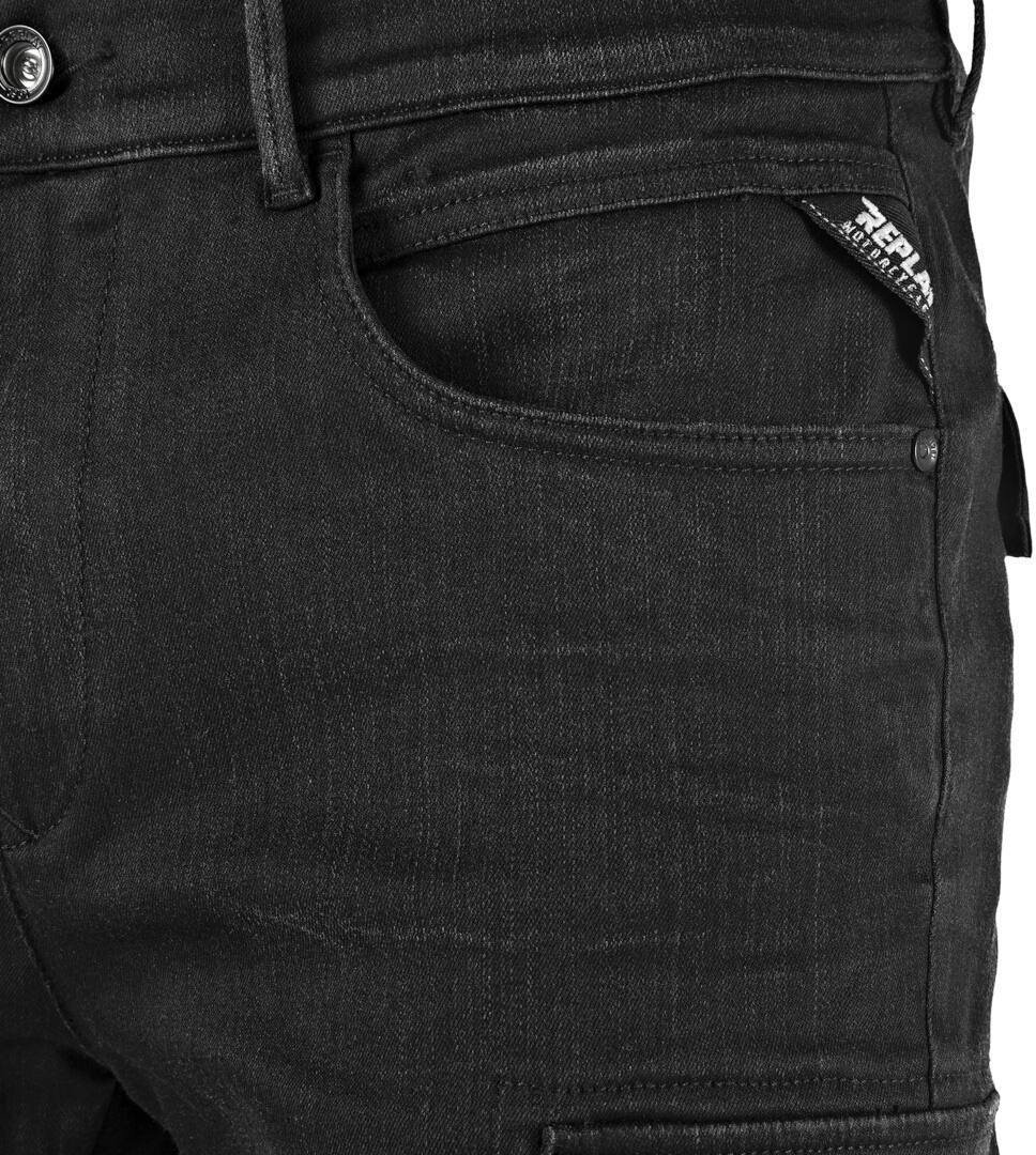 Replay Shift Vaqueros de moto negro 31 Figura 8