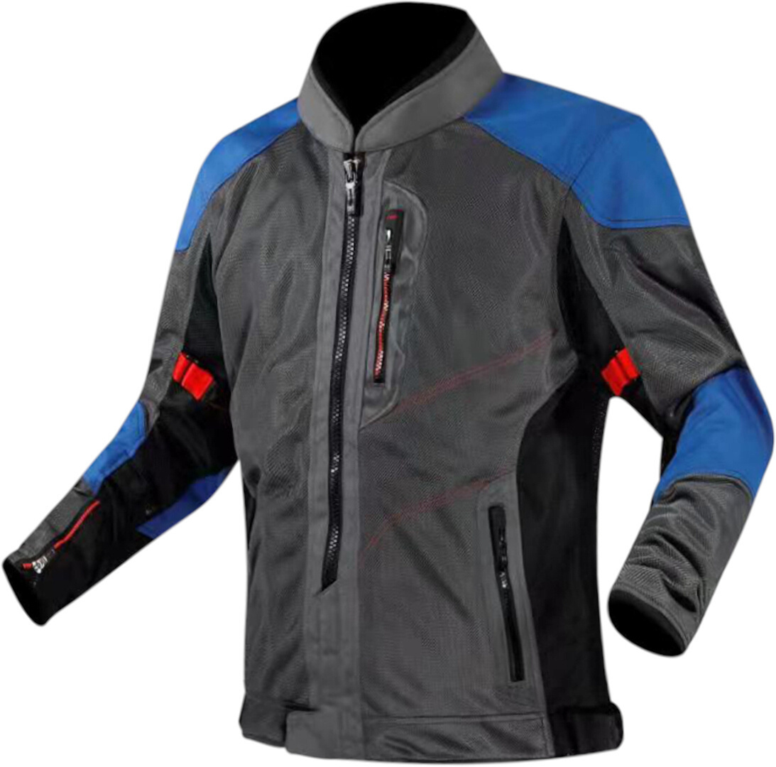 LS2 Alba Motorcycle Textile Jacket dark grey/black/blue M Figure 1