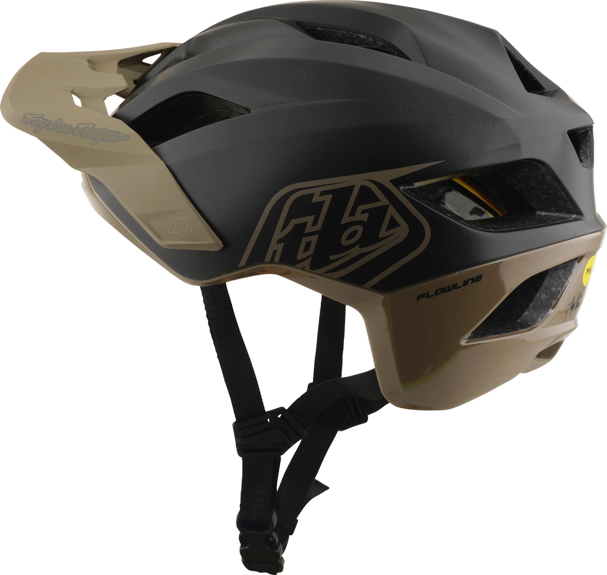 Side view of Troy Lee Designs Mips Flowline Point Bicycle Helmet
