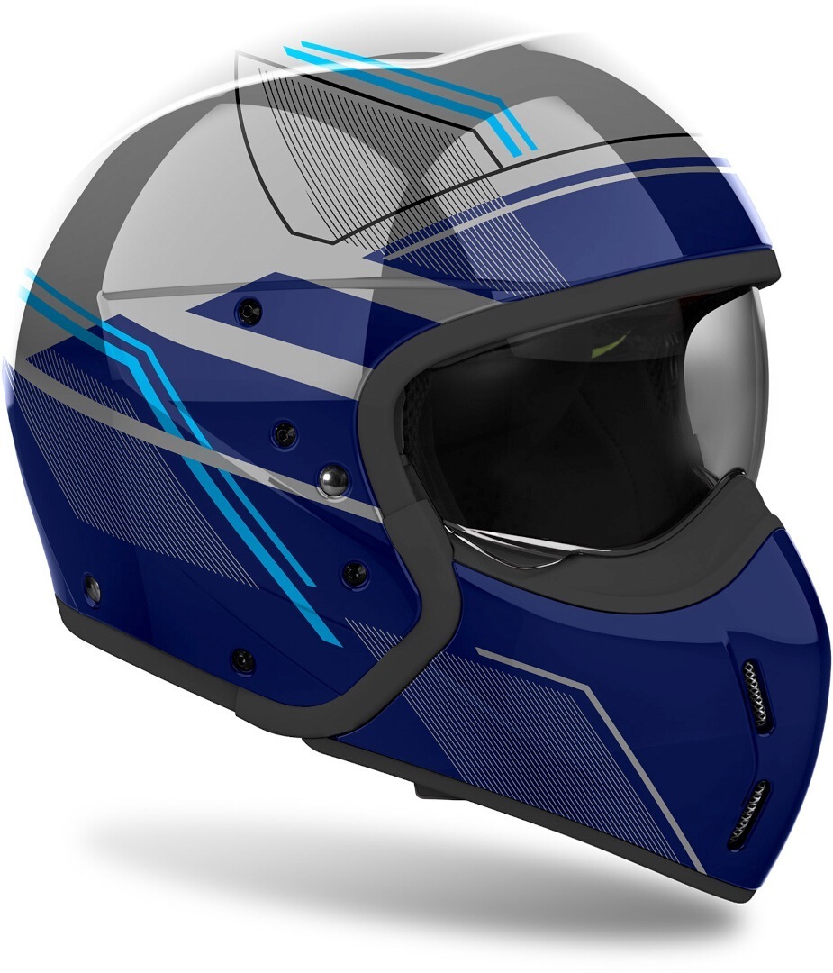 Airoh J 110 Slim Casque Gris/bleu M (57/58) Figure 5