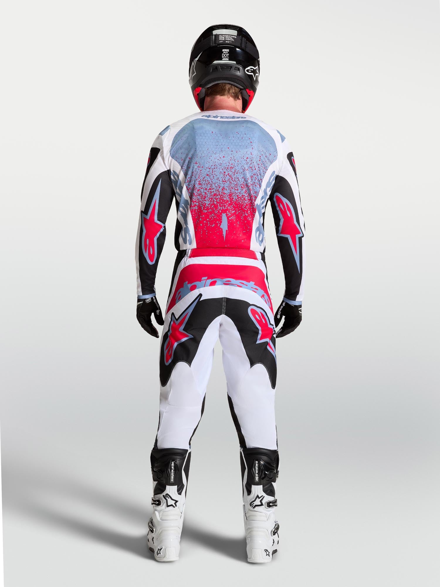 Alpinestars Fluid Drag Motocross Jersey schwarz/weiß/rot/blau 2XL Abbildung 10