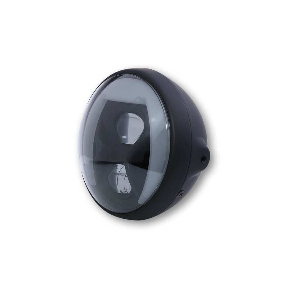 HIGHSIDER 7 Zoll LED Scheinwerfer BRITISH-STYLE TYP 8 mit TFL, Kurvenlicht Artigo principal Figura 1