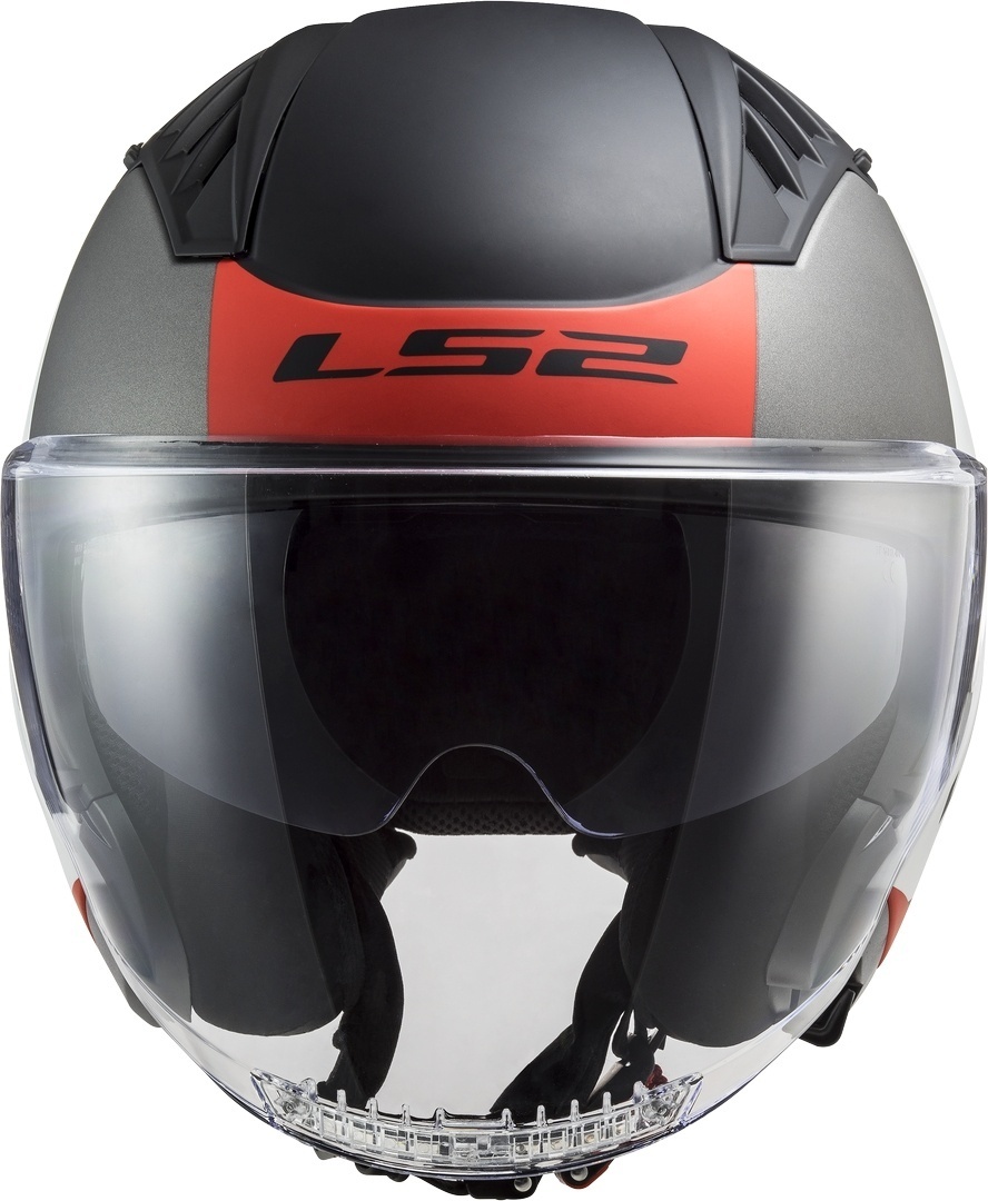 LS2 OF600 Copter II Urbane Cască cu reacție Alb/Negru/Roșu XS (53/54) Figura 6