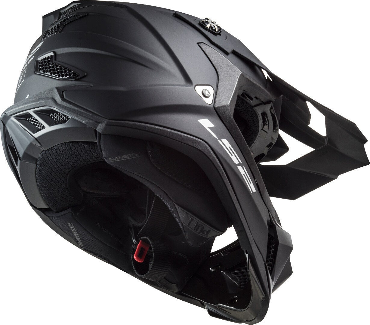 LS2 MX700 Subverter Evo Casco motocross nero opaco XL (61/62) Figura 6
