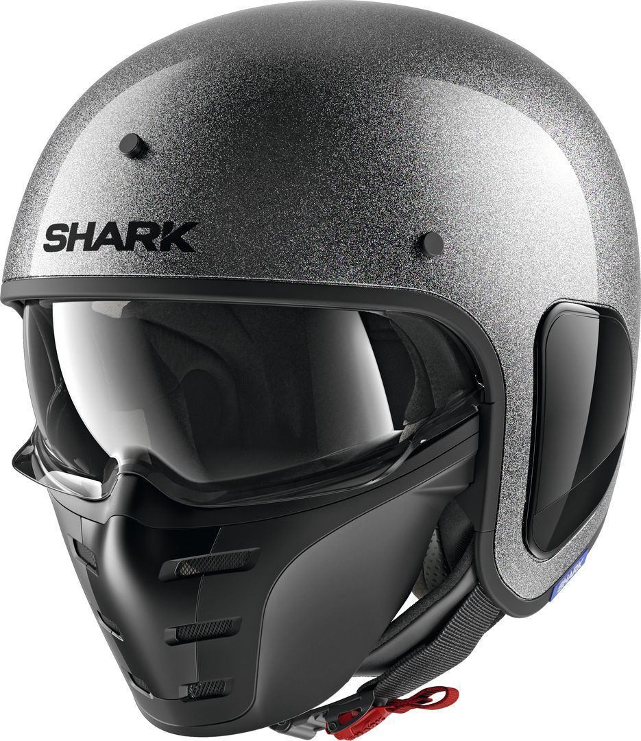 Shark S-Drak Glitter Jethelm silber S (55/56) Abbildung 1