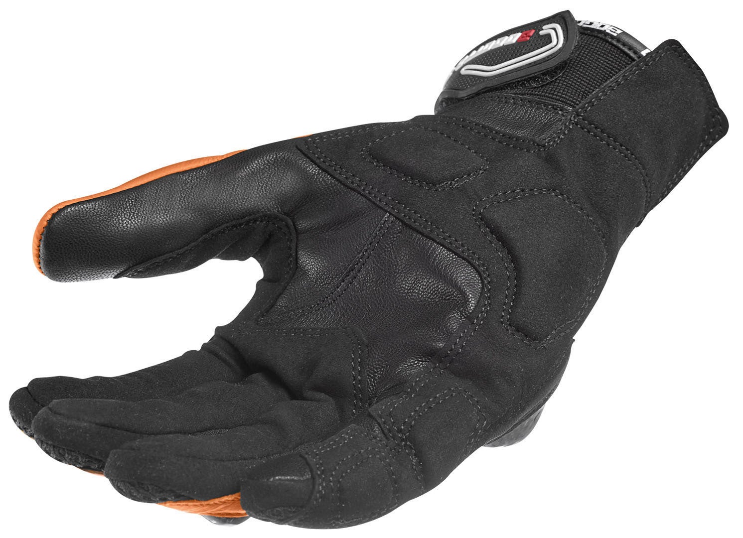 Bogotto Flint Motorcykelhandsker sort/orange S Figur 4