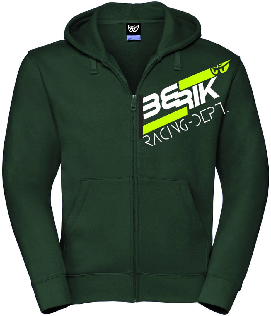 Berik Racing Hettegenser med glidelås grønn/hvit 3XL Figur 1