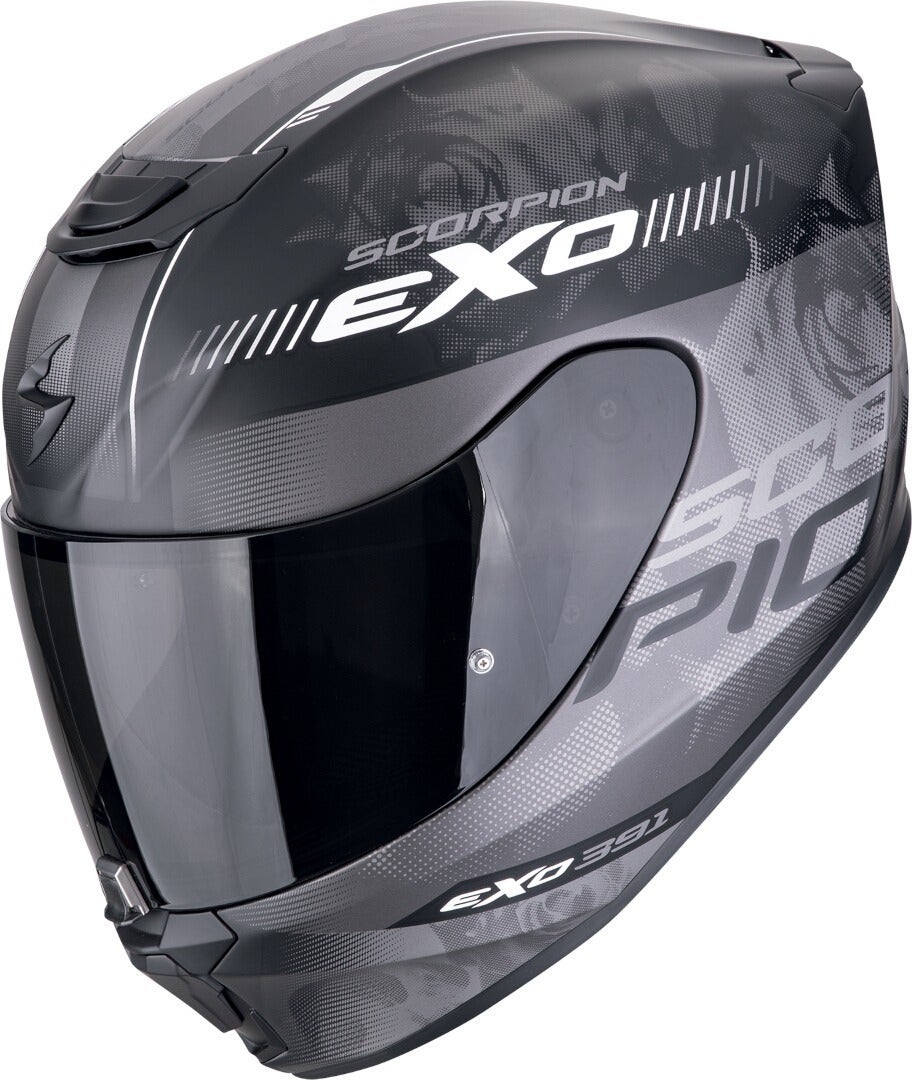 Scorpion EXO-391 Ava Casco nero opaco/argento L (59/60) Figura 1