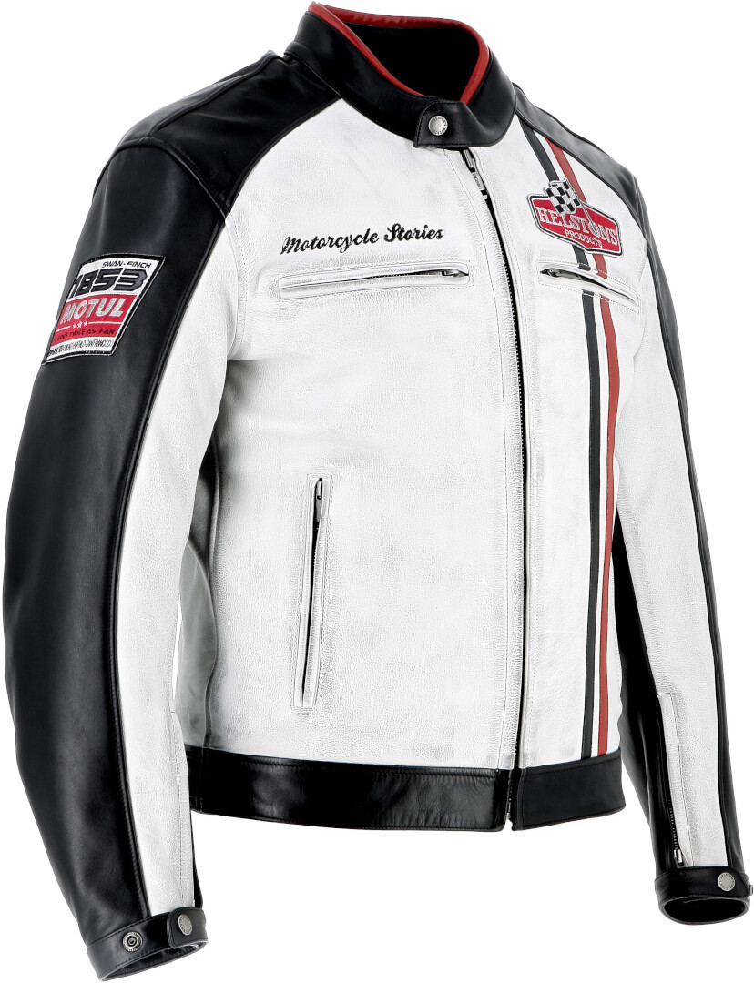 Helstons Jay Motul Edition Motorcycle Leather Jacket black/white 4XL Figure 2