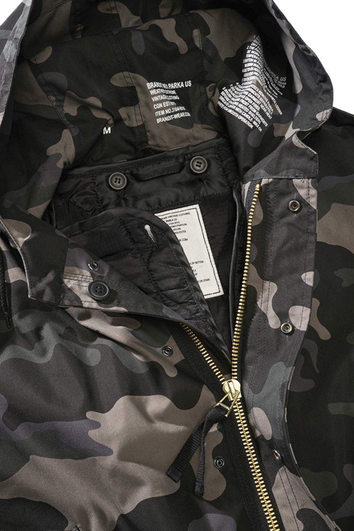 Brandit M51 US Parka Jacket Dark Camouflage L Figure 5