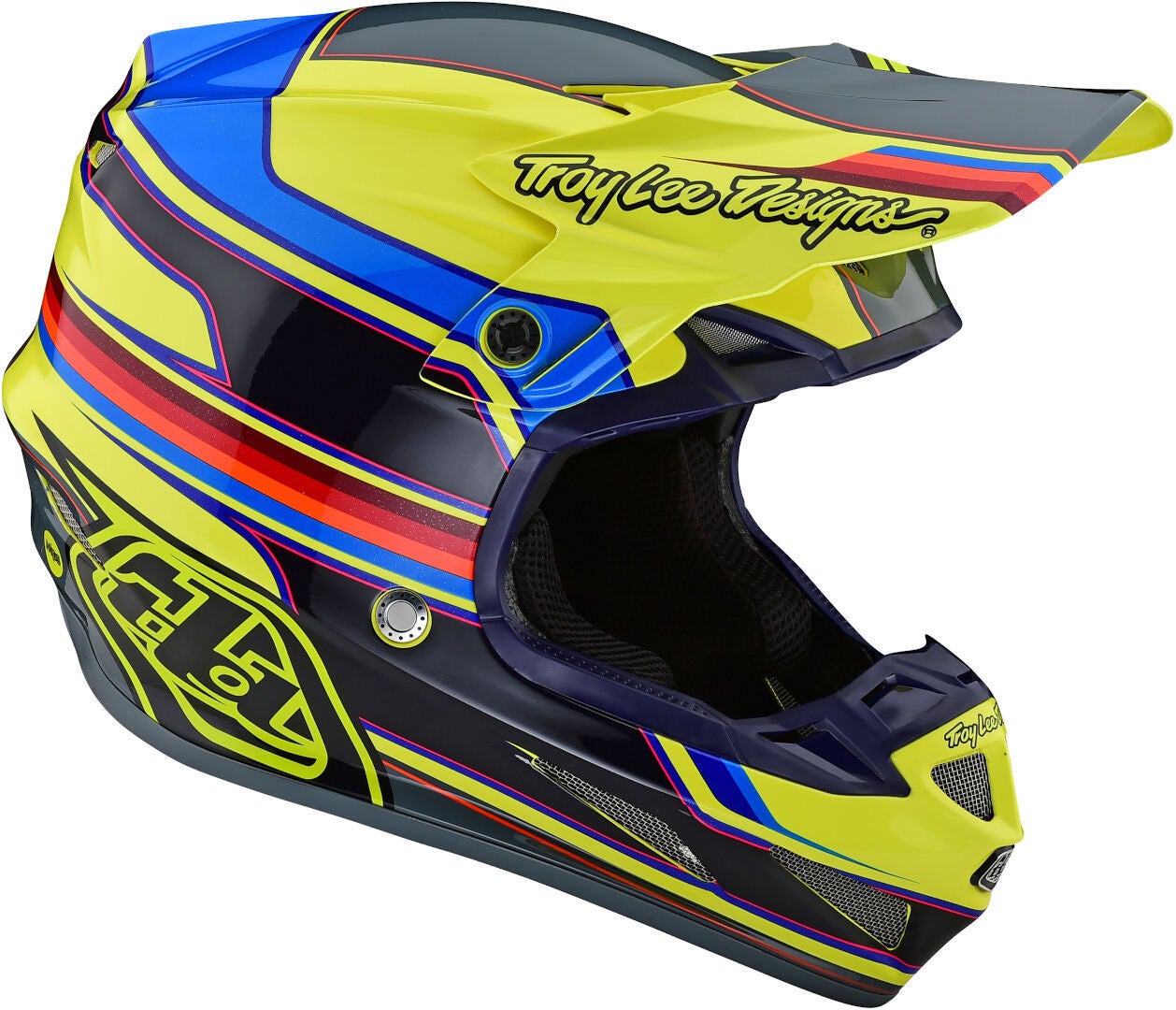 Troy Lee Designs SE4 Speed MIPS Motocross Helm gelb/grau 2XL Abbildung 3