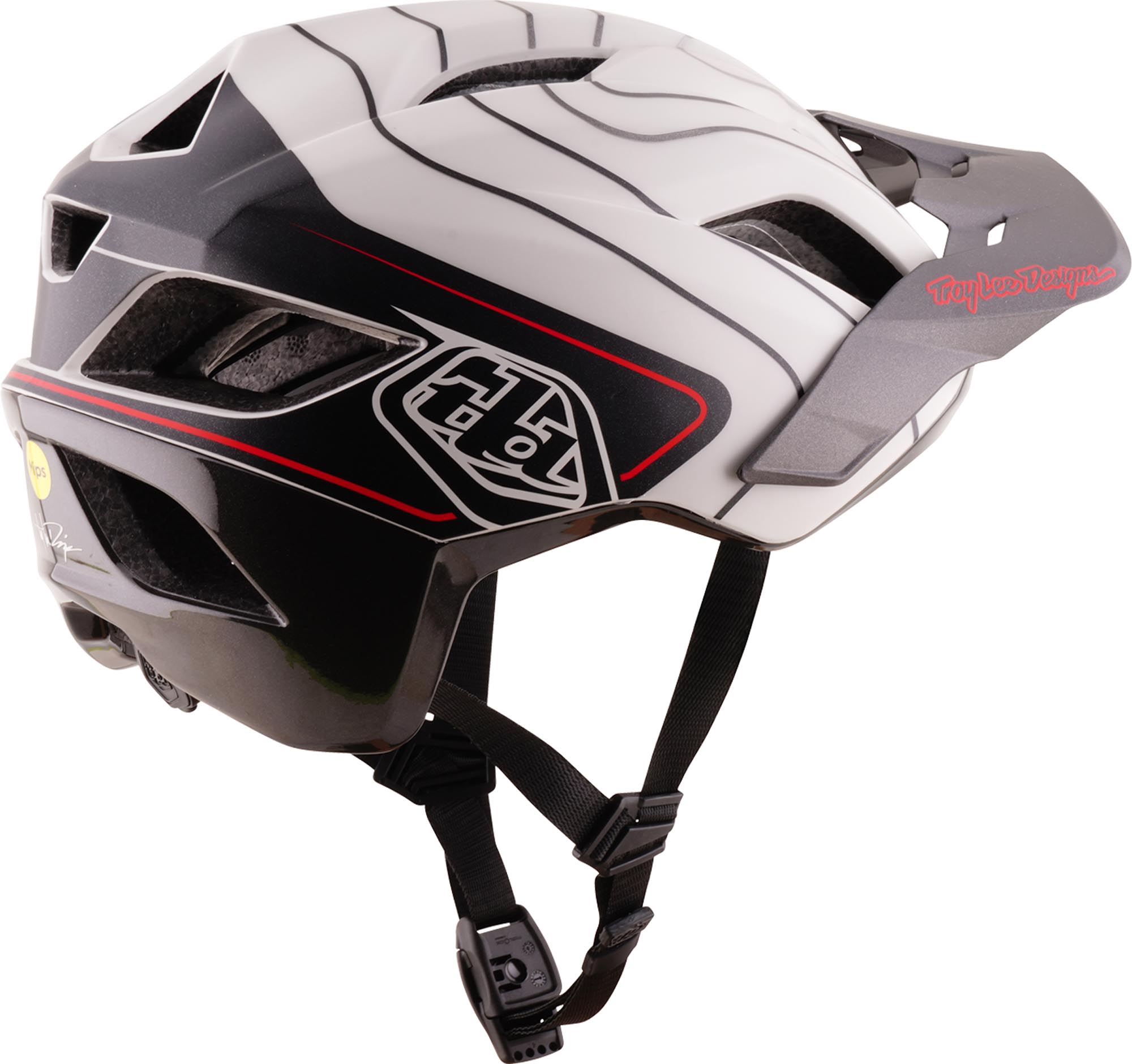 Troy Lee Designs Flowline SE MIPS Dipped Biciklistička kaciga bijelo/crno M-L (57/59) Slika 4