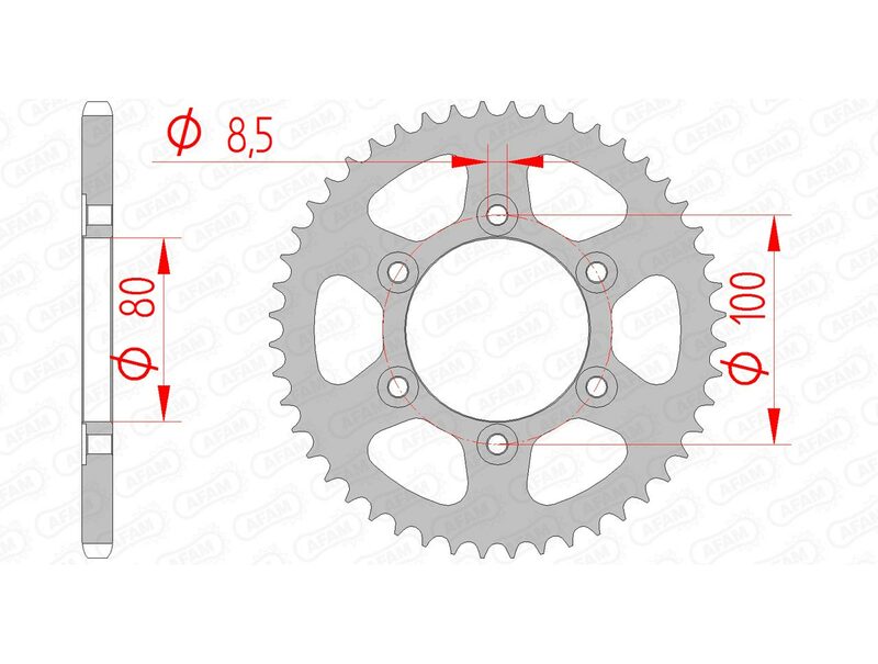 AFAM Standard stålkrona 80105 - 420 Figur 2