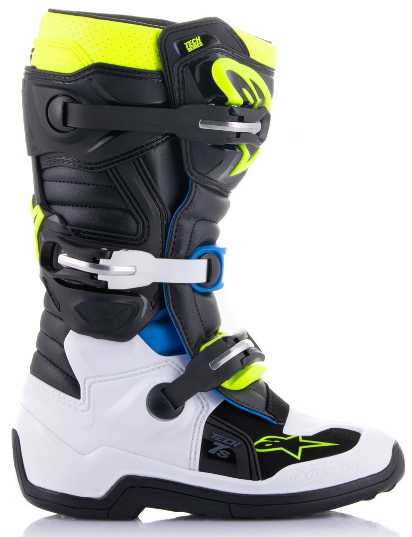 Alpinestars Tech 7S Youth Motocross Boots black/blue/yellow 40,5 Figure 5