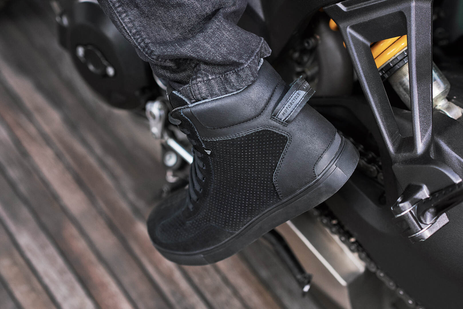 SHIMA SX-2 Evo perforerede motorcykelsko Sort 48 Figur 9