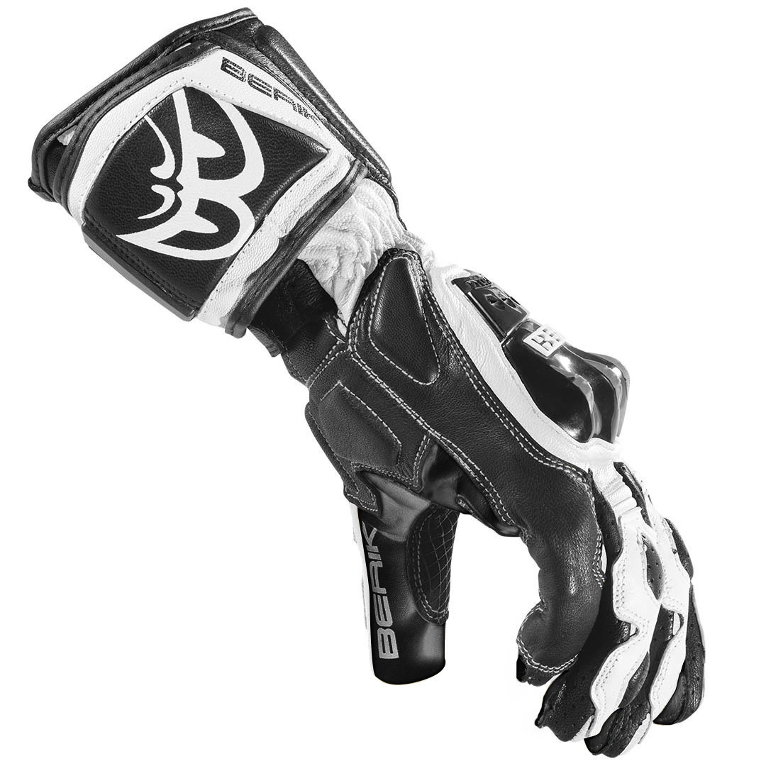 Berik Segullo Motorradhandschuhe weiß/schwarz M Abbildung 4