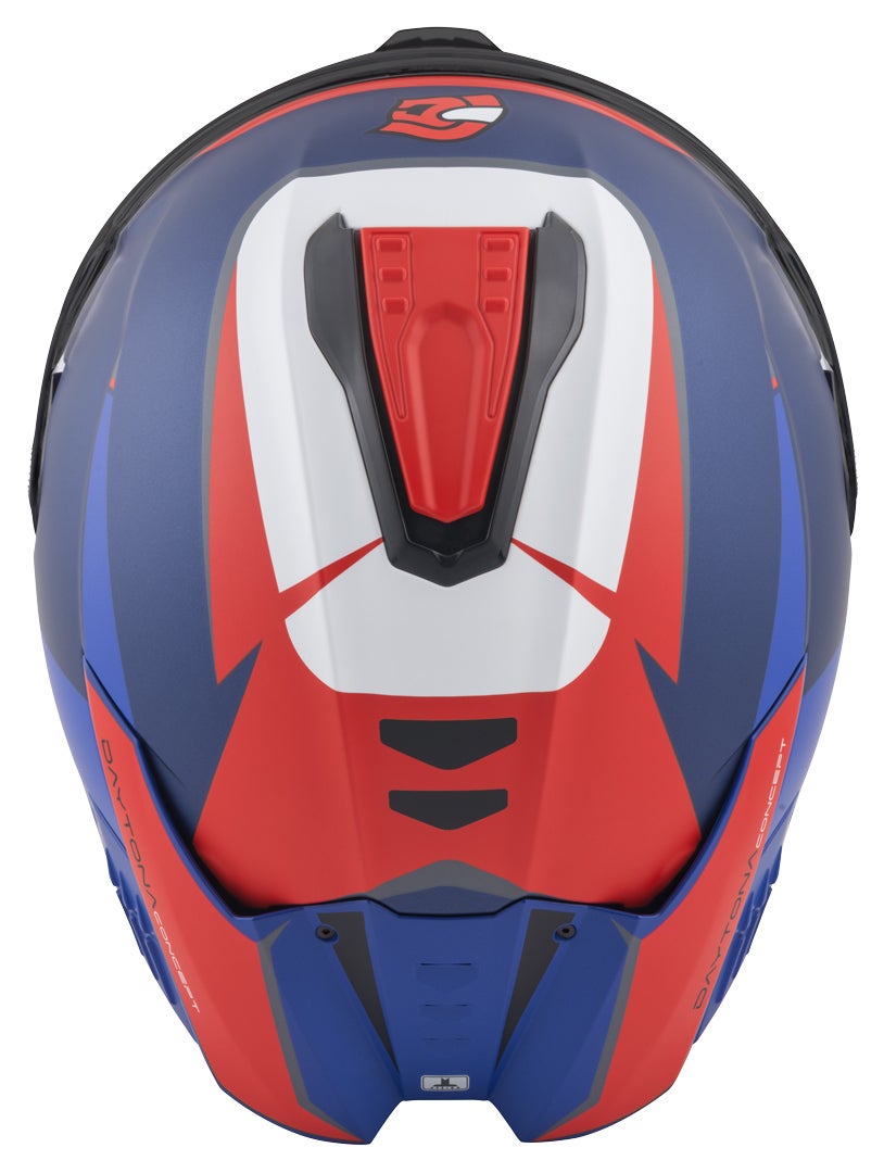FC-Moto Hawk EVO-X Casco nero opaco/rosso/blu/bianco S Figura 6