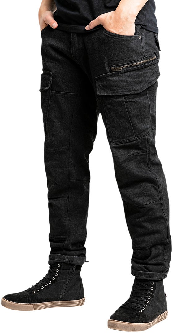 John Doe Defender Mono Damer Motorcykel Tekstil Bukser Sort 26 L32 Figur 21