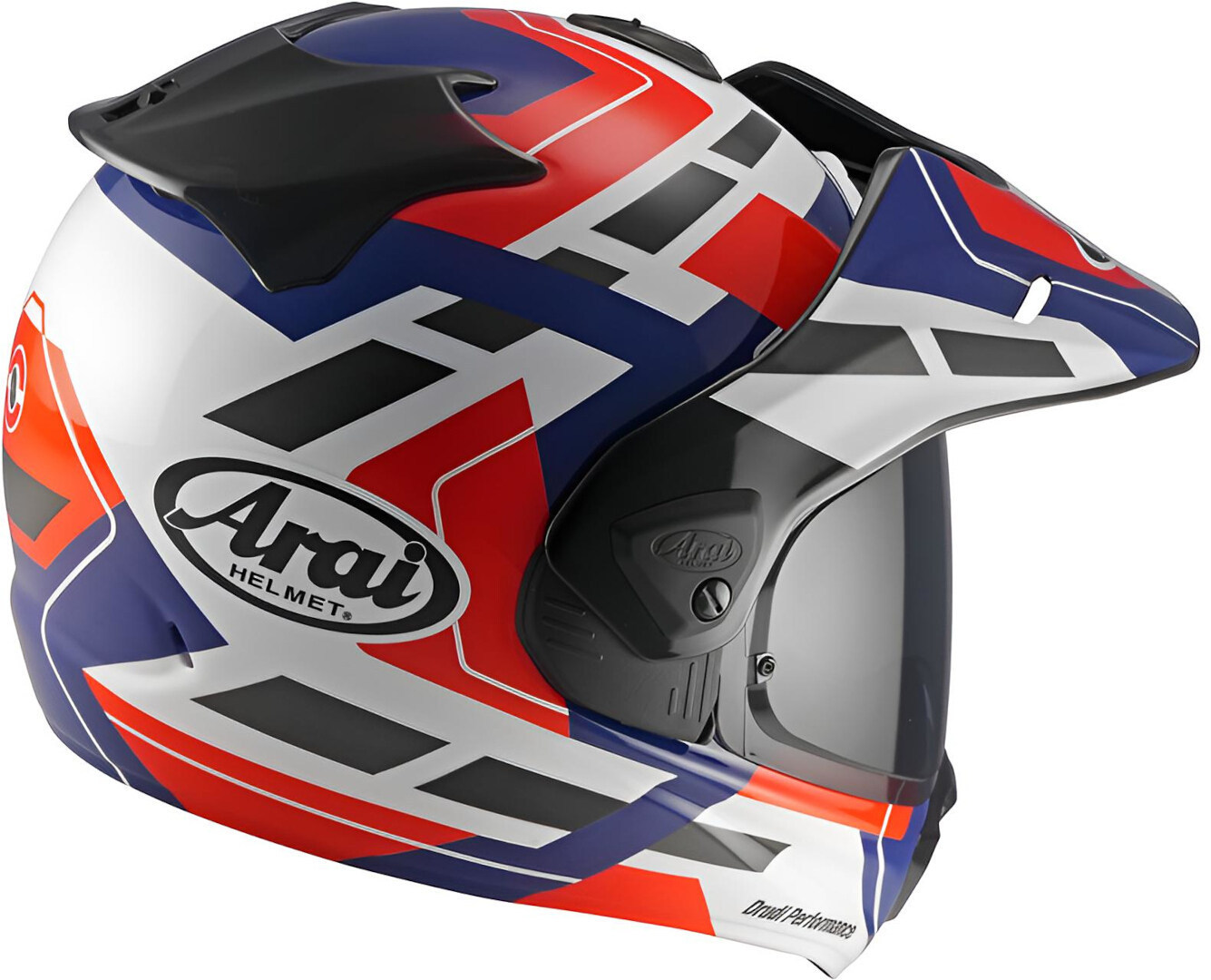Arai TOUR-X5 Match Enduro Helmet white/blue/red S (55/56) Figure 2