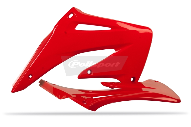 POLISPORT Tampas do radiador Honda CRF450R vermelhas Figura 1