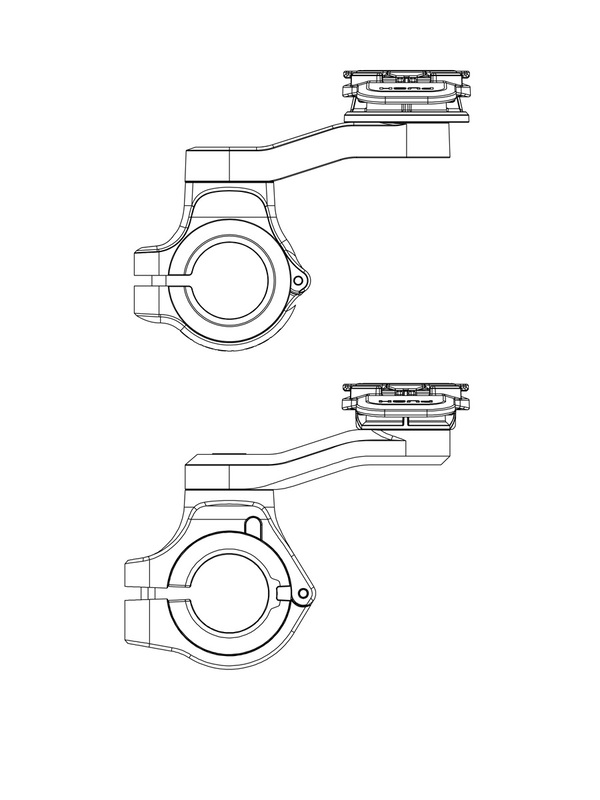 Quad Lock Motorcykel smartphone hållare - styrfäste Figur 2