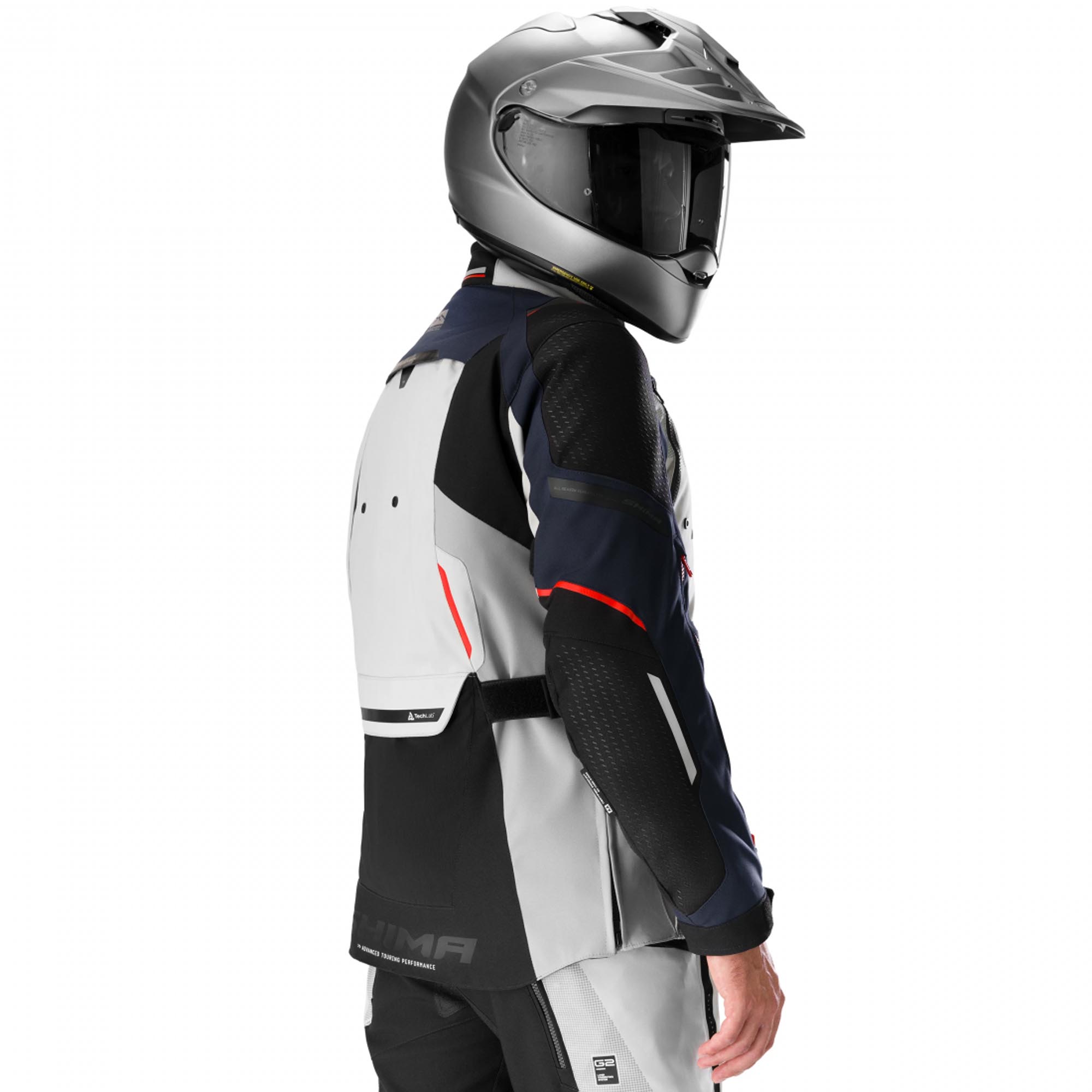 SHIMA Hero 3.0 Motorrad Textiljacke grau/blau S Abbildung 5