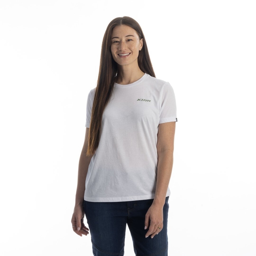 Klim Canyon Tri-Blend レディースTシャツ 白/緑 3XL 図1