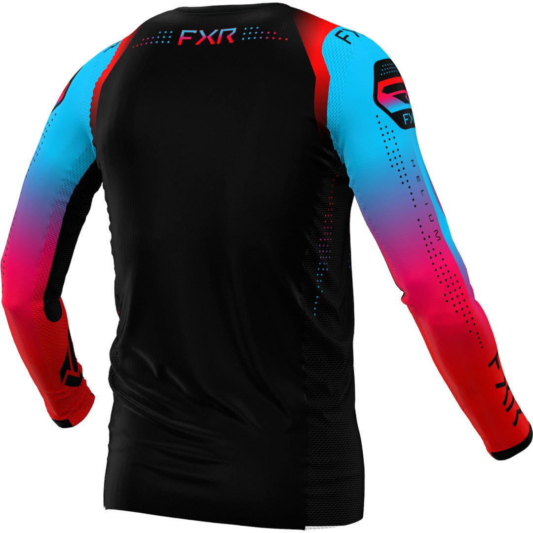 FXR Helium 2024 Motocross trøje sort/blå/rød XL Figur 2