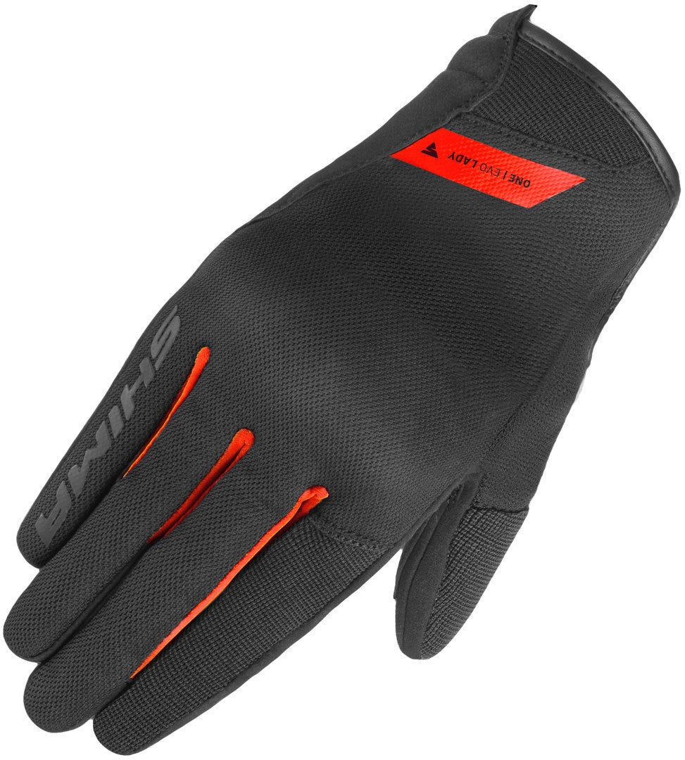 SHIMA One Evo Motorcykelhandsker til damer sort/rød M Figur 1