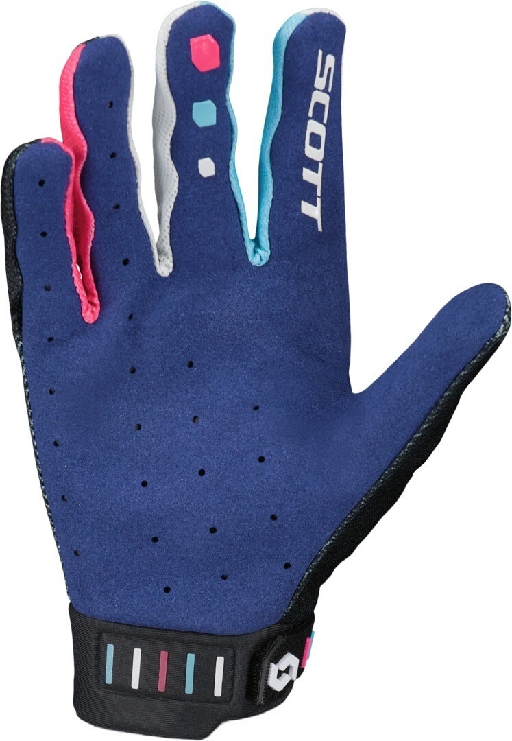 Scott Podium Pro Stealth Blue Motocross handsker S Figur 2