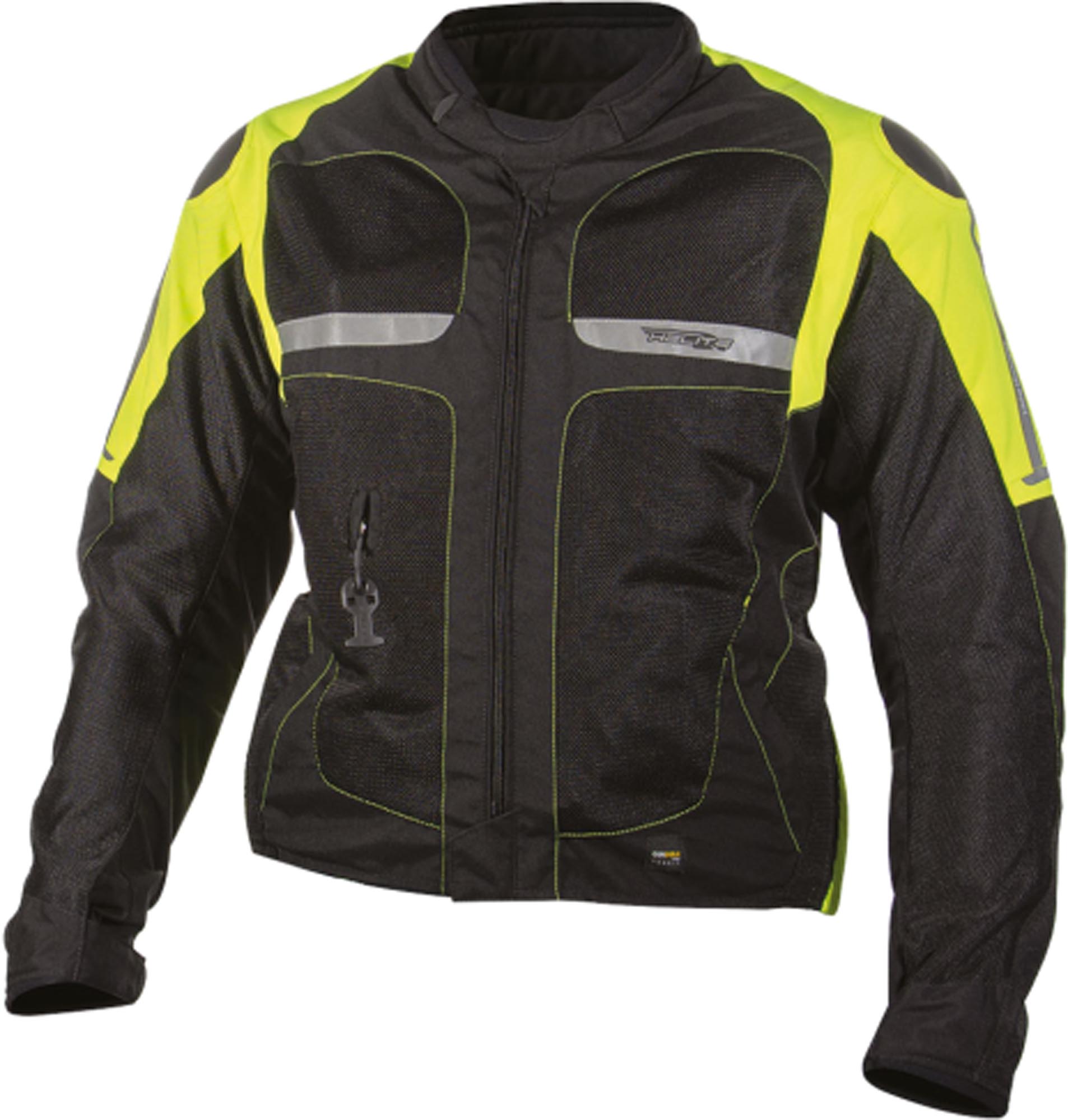 Helite Vented 2.0 Hi-Vis Airbag Motorcycle Textile Jacket-image-364720432
